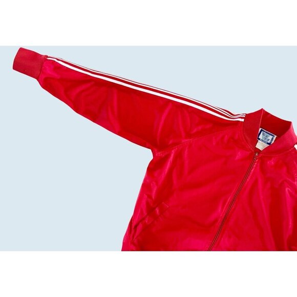 Vintage 70s / 80s Red WINNING WAYS Full Zip Track Jacket Size Small - Picture 4 of 8